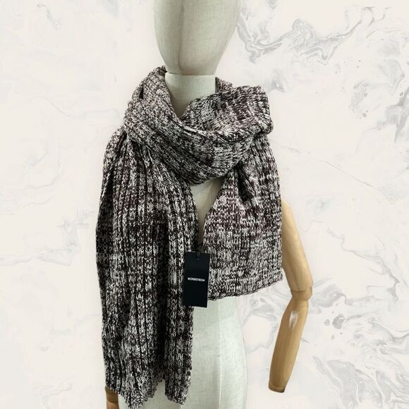 NWT Nordstrom Rib Knit Scarf and Nordstrom BP. Embellished Beanie - One Size - B - Picture 5 of 5